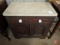 Storage cabinet, one drawer two door, with marble top, 29inhx30inWx17inD