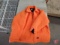 Bobs Outdoor Wear orange vest with XL hooded shell, Mountain Prairie XL hooded jacket, and