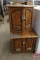 (2) wood end tables/storage, matching, Both