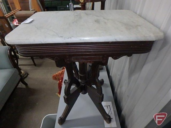 Marble top table, 29inH