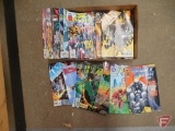 Marvel comic books, Avengers, Blaze, Flash, Iron Lantern, and others