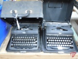 Arrow and Royal typewriters, both