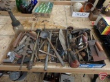 Hand tools, saw, hand drills, planes, trowels, and other parts, All 3 boxes