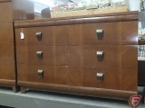 Wood dresser/storage cabinet, 6 drawers with mirror, 43inHx52inWx18inD, Matches Lot 737