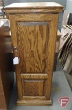 Wood storage/entertainment cabinet, 39inHx15inWx15inD