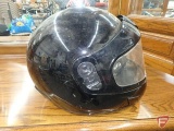 DOT CS12 helmet with face/eye shield and gloves, Size XL