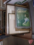 Pictures and mirrors, various sizes