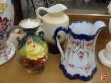 Pitchers and vase, one from Austria, one from Royal Bonn from Germany