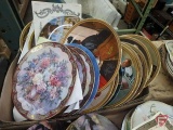 Norman Rockwell collector plates and others, both boxes