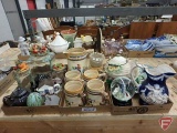 Teapot, pitchers, mugs, glass jars, snow-globe, and more, all three boxes