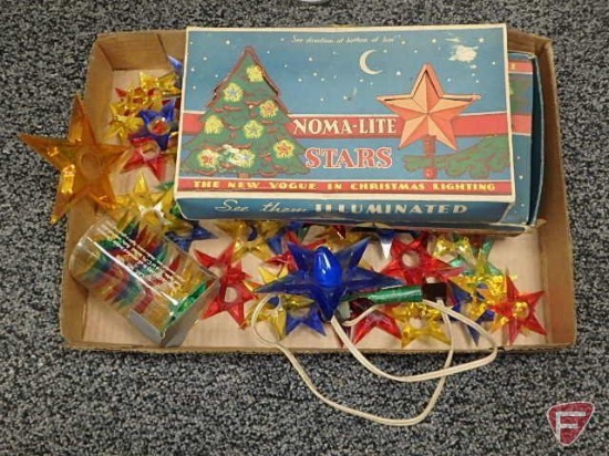 Vintage Noma-Lite stars, glo-stars