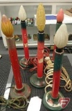 (5) Vintage electric candles