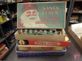 Vintage Santa Claus Christmas tree lights with Noma and Royal