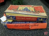 Vintage Christmas lights in boxes