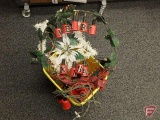 Vintage Christmas wreaths with extra light cups
