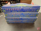 Vintage Paramount lights in boxes, some box damage, All 4