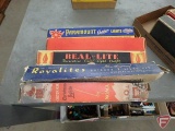 Vintage Christmas lights in boxes, Real-Lite, Paramount, Noma, some box damage