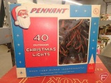 Vintage Pennant outdoor Christmas lights in box