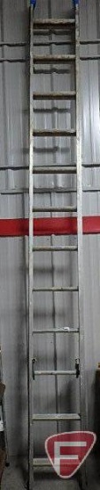 Aluminum extension ladder