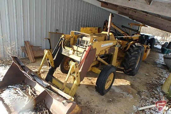 Massey Ferguson 30 diesel tractor, SN 9A 67844 with loader and Turner 545RH Sideshift flail mower
