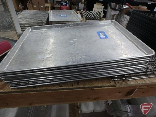 (11) aluminum full size pans, 1in