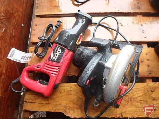 Skil reciprocating saw and circular saw