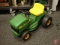 Childs plastic John Deere tractor push/ride toy,