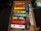 (12) HO scale/gauge model train cars: freight and box cars