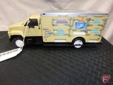 Schwans GMC Truck and Topkick plastic bank, with key