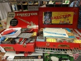 Gilbert Erector Sets No 6.5 and 7.5 and additional pieces,