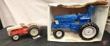 Ertl Ford 7710 Tractor with Rollbar, 1/16, No849, and Ertl Ford Tractor, Both