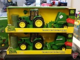 (2) Ertl Big Farm John Deere Tractor and Round Baler No46180, Both