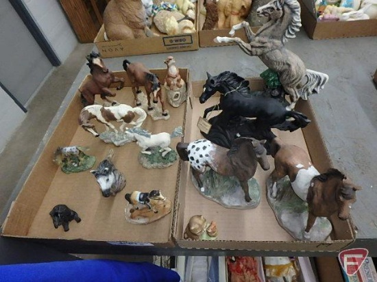 Horse and wildlife figurines