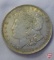 (3) 1921 Morgan silver dollars, all AU