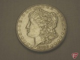 1886 Morgan silver dollar, AU55 to AU58