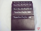 United States proof sets, 1984, 85, 88, 89, and 90