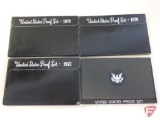 United States proof sets, 1973, 1976, and (2) 1979s, (4) total