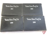 United States proof sets, (2) 1980, (2) 1982, (4) total