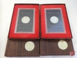 Eisenhower United States proof set, 1972 S and 1973 S (key date), both silver clad