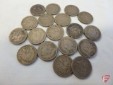 (18) 1863 Indian Head pennies, dealers choice, all in avg. circulated condition