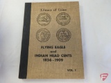 Library of Coins folder containing Flying Eagle and Indian Head cents 1856 thru 1909 vol. 1,