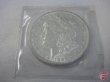 AU 1896 Morgan silver dollar