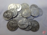 (15) 90% Washington quarters, avg. circulated condition