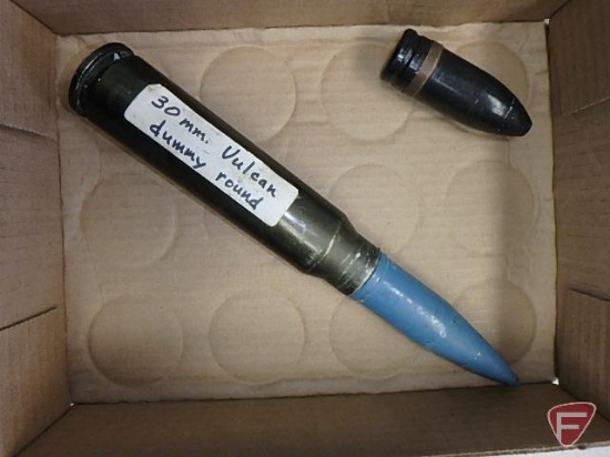 30mm Vulcan Dummy Round And 30mm Bullet Firearms Military Artifacts Firearms Ammunition Online Auctions Proxibid