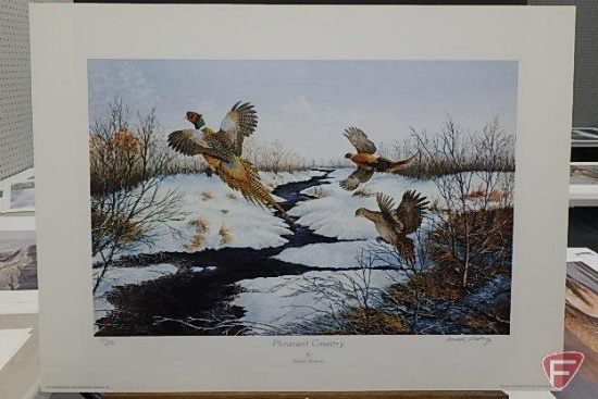 (2) 20inHx28inW prints by Phil Scholer, Tranquil Trio 204/2500 205/2500,