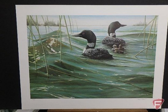 22Inhx18Inw Print By Ken Kunzer, Quiet Water-Loons, 17Inhx22Inw Print By Robert Hautman, | Art, Antiques & Collectibles Art Prints & Posters | Online Auctions | Proxibid