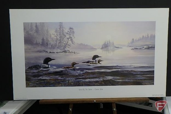 22Inhx18Inw Print By Ken Kunzer, Quiet Water-Loons, 17Inhx22Inw Print By Robert Hautman, | Art, Antiques & Collectibles Art Prints & Posters | Online Auctions | Proxibid