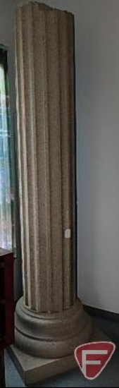 Decorative Styrofoam pillar 8.5feet tall -some chips