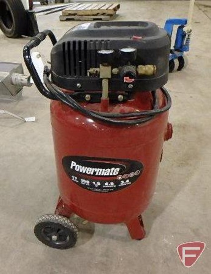 Powermate 17 gallon portable air compressor, model VLP1581727