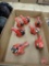 Goebel red birds, no matches all are different All 7 pieces